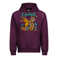 Mauve Wine created with a purpose Urban Hoodie - RanaPortraitStore