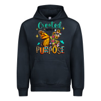 Navy created with a purpose Urban Hoodie - RanaPortraitStore