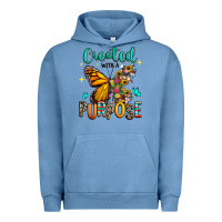 Pigment Pebble Blue created with a purpose Urban Hoodie - RanaPortraitStore