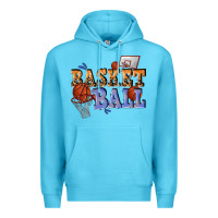 Ocean Blue basketball Premium Hoodie - texasbilliewilder