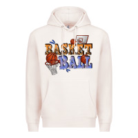 Pale Pink basketball Premium Hoodie - texasbilliewilder