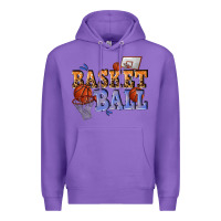 Purple basketball Premium Hoodie - texasbilliewilder