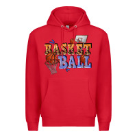 Red basketball Premium Hoodie - texasbilliewilder