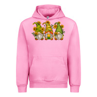 Fuchsia Pink sunflower gnomes Urban Hoodie - Zillion Design Studio