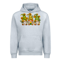 Heather Grey sunflower gnomes Urban Hoodie - Zillion Design Studio