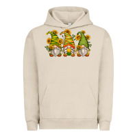 Pigment French Oak sunflower gnomes Urban Hoodie - Zillion Design Studio