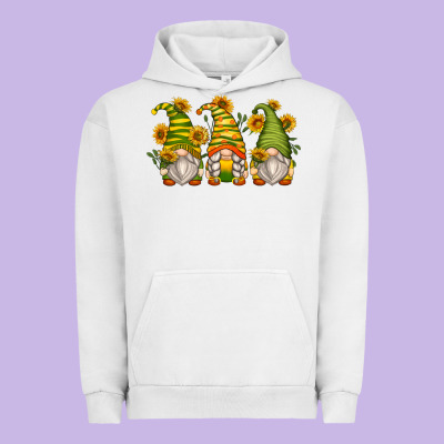 Sunflower Gnomes Urban Hoodie Designed By Zillion Design Studio