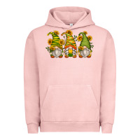 Pigment Salmon sunflower gnomes Urban Hoodie - Zillion Design Studio