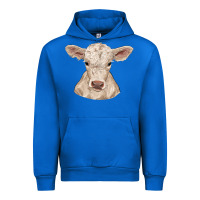 Cobalt charolais calf Urban Hoodie - RanaPortraitStore