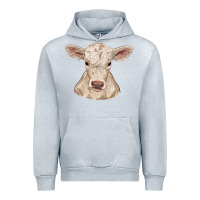 Heather Grey charolais calf Urban Hoodie - RanaPortraitStore