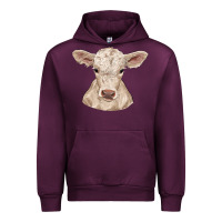Mauve Wine charolais calf Urban Hoodie - RanaPortraitStore