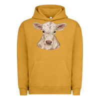 Pigment Peanut Butter charolais calf Urban Hoodie - RanaPortraitStore