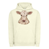 Pigment Pistachio charolais calf Urban Hoodie - RanaPortraitStore