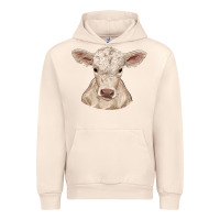 Sandshell charolais calf Urban Hoodie - RanaPortraitStore