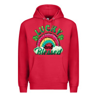 Cardinal Lucky and blessed rainbow Premium Hoodie - RanaPortraitStore