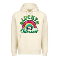 Sandshell Lucky and blessed rainbow Premium Hoodie - RanaPortraitStore