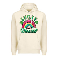 Tofu Lucky and blessed rainbow Premium Hoodie - RanaPortraitStore