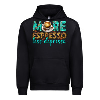 Black more espresso less depresso western Urban Hoodie - texasbilliewilder