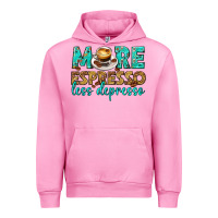 Fuchsia Pink more espresso less depresso western Urban Hoodie - texasbilliewilder