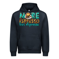 Navy more espresso less depresso western Urban Hoodie - texasbilliewilder