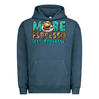 Pigment Midnight Navy more espresso less depresso western Urban Hoodie - texasbilliewilder