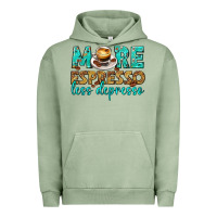 Pigment Oil Green more espresso less depresso western Urban Hoodie - texasbilliewilder