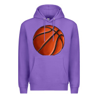 Purple basketball Premium Hoodie - texasbilliewilder