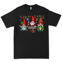 Black christmas gnomes celebration Premium Tee - CowhideDigitalArt