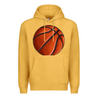 Mustard basketball Premium Hoodie - texasbilliewilder