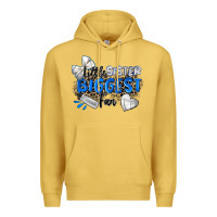 Antique Gold little sister biggest fan volleyball Premium Hoodie - Zillion Design Studio