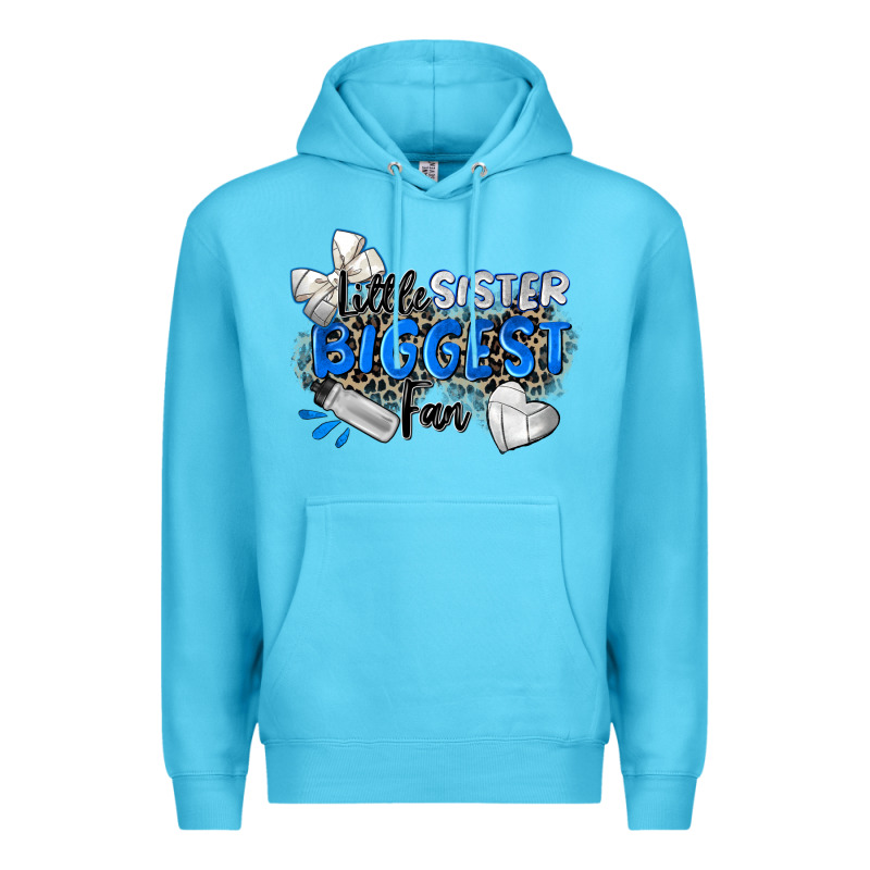 Little Sister Biggest Fan Volleyball Premium Hoodie by Zillion Design Studio | Teevron