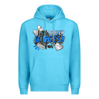 Ocean Blue little sister biggest fan volleyball Premium Hoodie - Zillion Design Studio