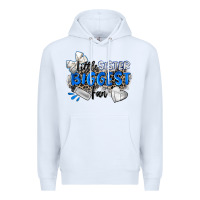 White little sister biggest fan volleyball Premium Hoodie - Zillion Design Studio