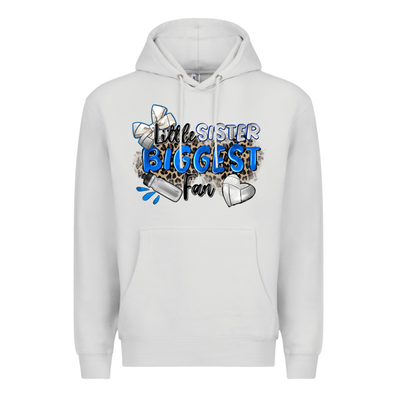 Little Sister Biggest Fan Volleyball Premium Hoodie by Zillion Design Studio | Teevron