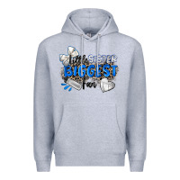 Heather Grey little sister biggest fan volleyball Premium Hoodie - Zillion Design Studio
