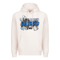 Pale Pink little sister biggest fan volleyball Premium Hoodie - Zillion Design Studio