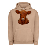 Pigment Burro red angus calf Urban Hoodie - RanaPortraitStore
