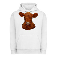 Pigment Lunar Rock red angus calf Urban Hoodie - RanaPortraitStore