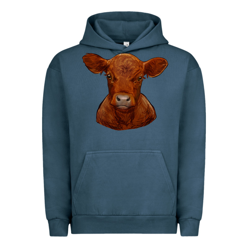 Red Angus Calf Urban Hoodie by RanaPortraitStore | Teevron