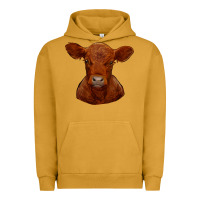Pigment Peanut Butter red angus calf Urban Hoodie - RanaPortraitStore