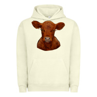 Pigment Pistachio red angus calf Urban Hoodie - RanaPortraitStore