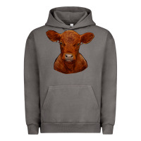 Pigment Tornado red angus calf Urban Hoodie - RanaPortraitStore