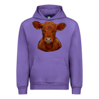 Tulip red angus calf Urban Hoodie - RanaPortraitStore