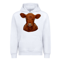 White red angus calf Urban Hoodie - RanaPortraitStore