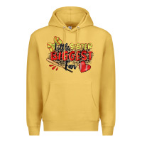 Antique Gold little sister biggest fan softball Premium Hoodie - Zillion Design Studio