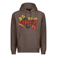 Coffee little sister biggest fan softball Premium Hoodie - Zillion Design Studio