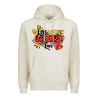 Oatmeal Heather little sister biggest fan softball Premium Hoodie - Zillion Design Studio