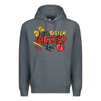 Rock little sister biggest fan softball Premium Hoodie - Zillion Design Studio