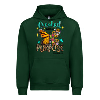 Forest Green created with a purpose ephesians 2 10 Urban Hoodie - RanaPortraitStore