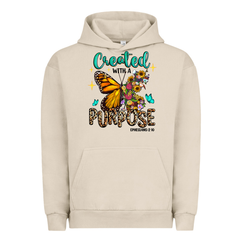 Created With A Purpose Ephesians 2 10 Urban Hoodie by RanaPortraitStore | Teevron
